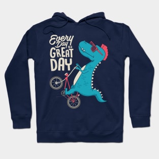 Dinosaur on Bicycle! Hoodie